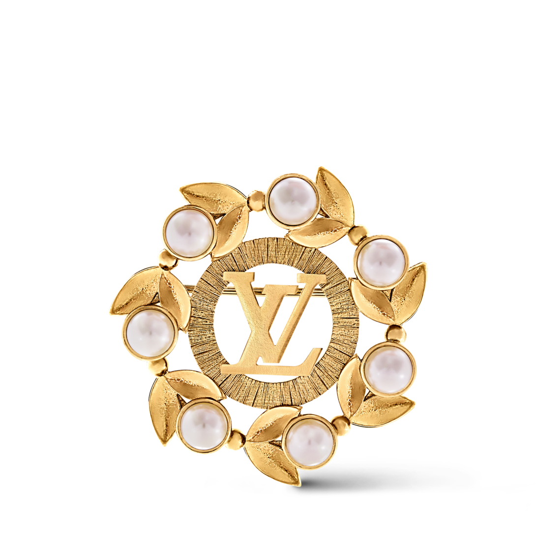 Louis Vuitton ゴールドブローチ Pearls Flower Brooch S00 - Fashion Jewelry M02233 | LOUIS VUITTON